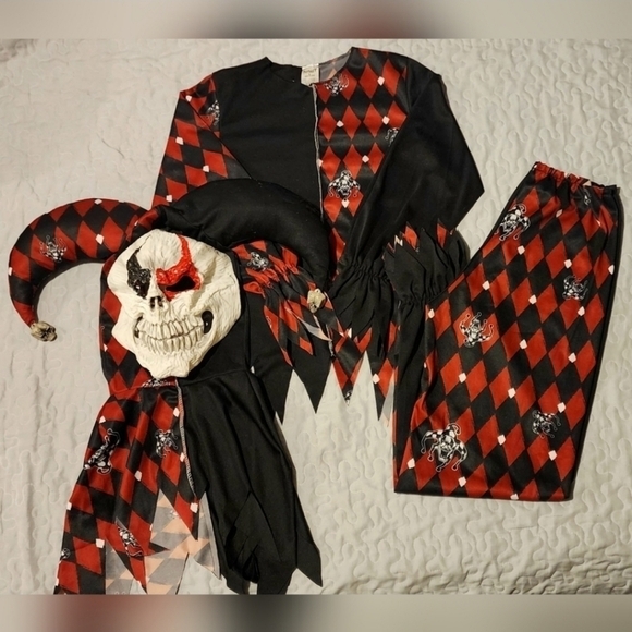 Kid's Spirit Halloween Sinister‎ Jester Costume - Size Large 10/12 - Picture 3 of 11